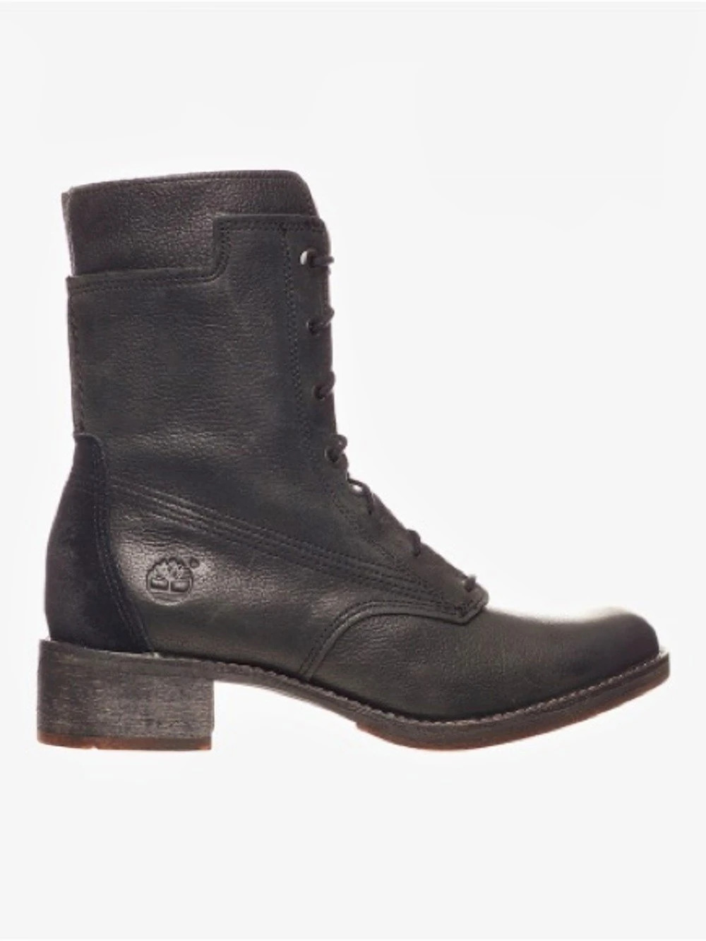 Timberland Lace-Up Black Leather Boots